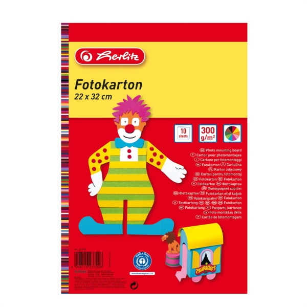 KARTONKI A4 10 ARKKIA LAJITELMA