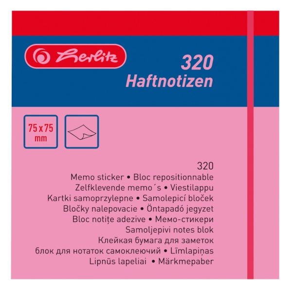 VIESTILAPPU 75X75 MM 320 KPL NEONLAJITELMA KUTISTE