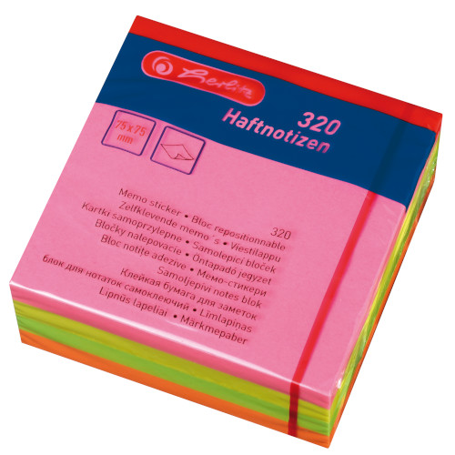 VIESTILAPPU 75X75 MM 320 KPL NEONLAJITELMA KUTISTE - Image 2