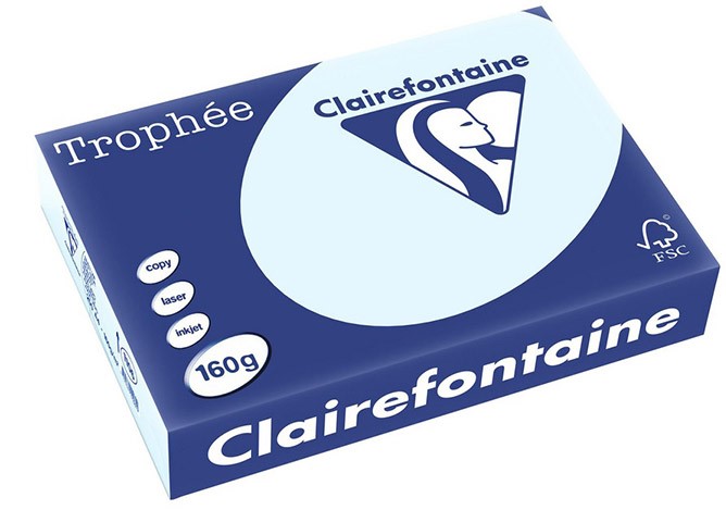 Kopiopaperi A4 160g 250 arkkia vaaleansininen Trophee 2633