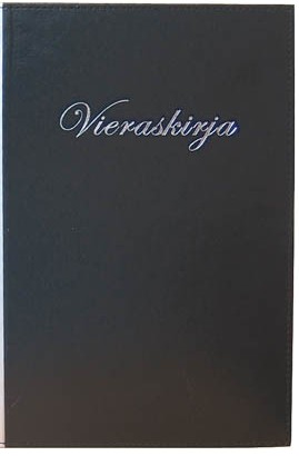 VIERASKIRJA 18X23,5 CM MUSTA