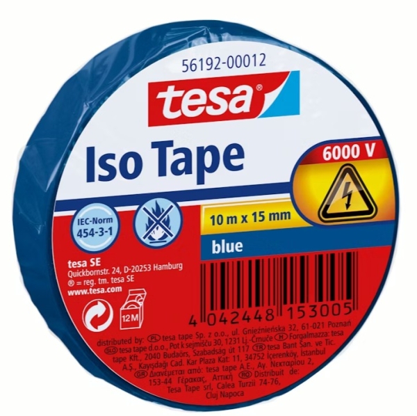 ERISTYSTEIPPI 10MX15MM SININEN TESA