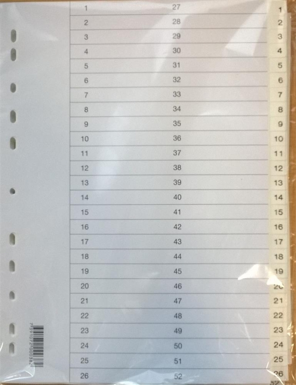 KANSIOREKISTERI A4 1-52 PP