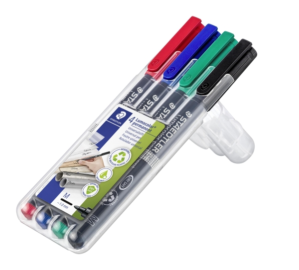 MERKINTÄTUSSI 1 MM M SPRIILIUKOINEN LUMOC. 4KPL STAEDTLER 317 WP4