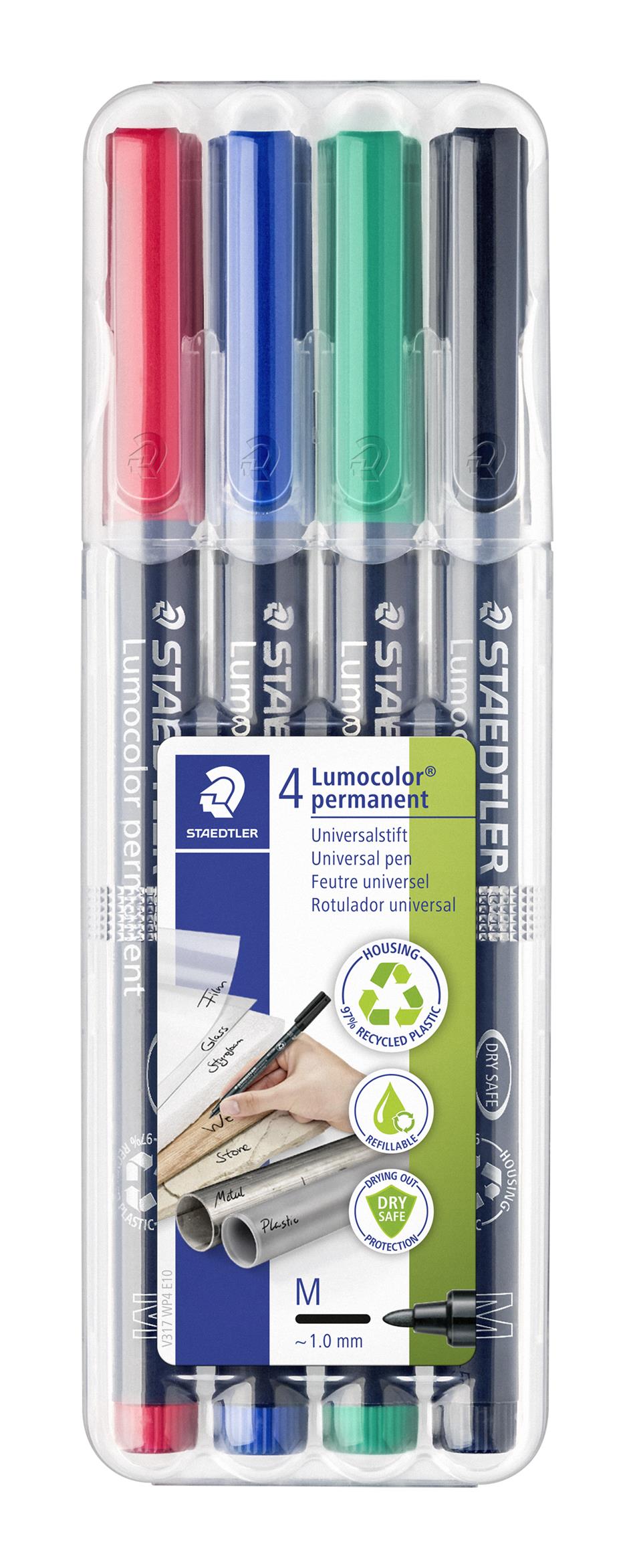 MERKINTÄTUSSI 1 MM M SPRIILIUKOINEN LUMOC. 4KPL STAEDTLER 317 WP4 - Image 2