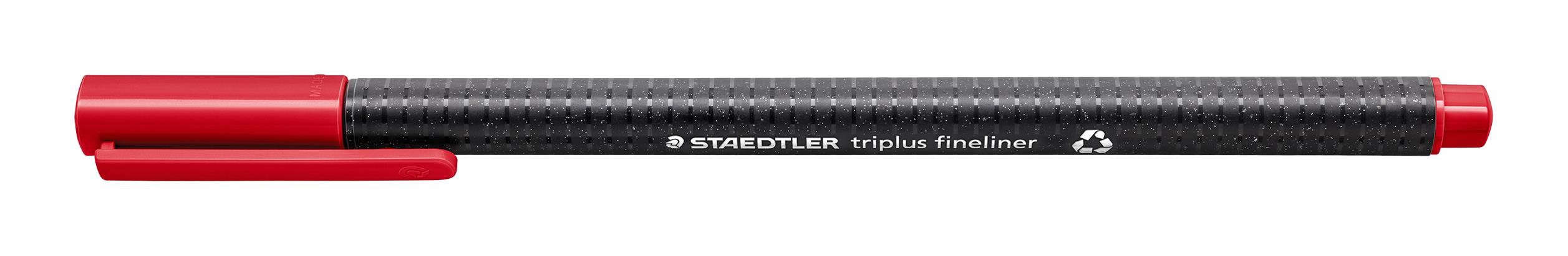 KUITUKÄRKIKYNÄ 0,3 MM PUNAINEN TRIPLUS DRY SAFE STAEDTLER 334-2 - Image 2