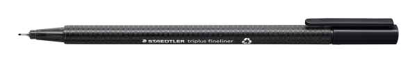 KUITUKÄRKIKYNÄ 0,3 MM MUSTA TRIPLUS DRY SAFE STAEDTLER 334-9