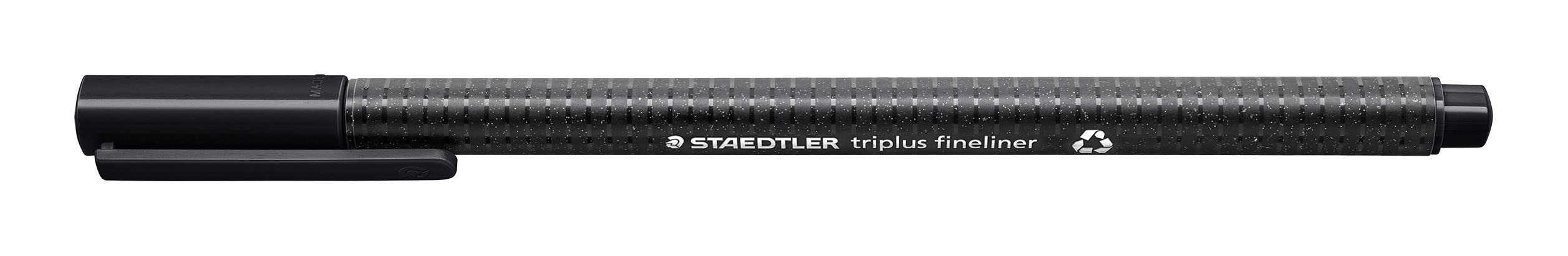 KUITUKÄRKIKYNÄ 0,3 MM MUSTA TRIPLUS DRY SAFE STAEDTLER 334-9 - Image 2