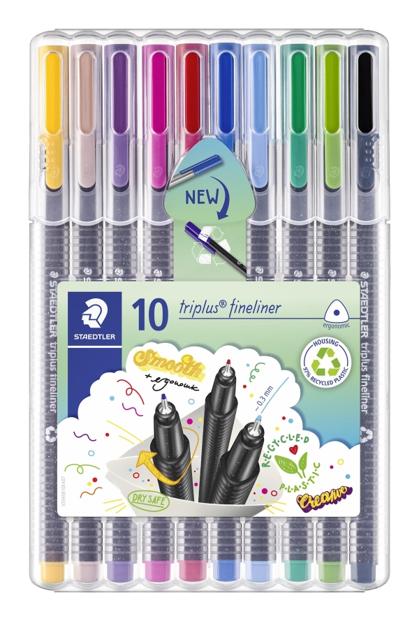KUITUKÄRKIKYNÄ 0,3 MM 10 KPL VÄRILAJITELMA 334 STAEDTLER