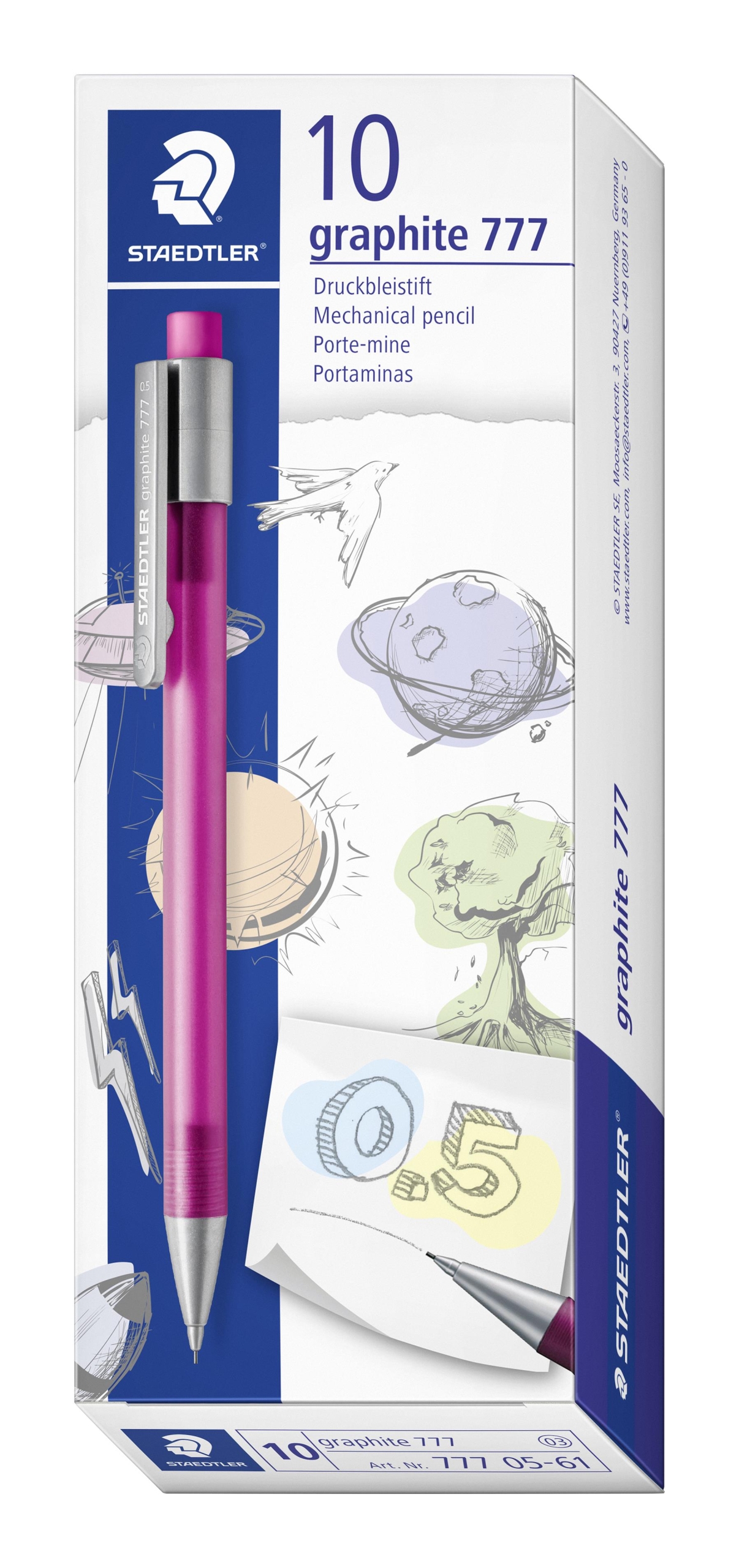 LYIJYTÄYTEKYNÄ 0.5 MM 777 GRAPHITE PINKKI STAEDTLER - Image 2