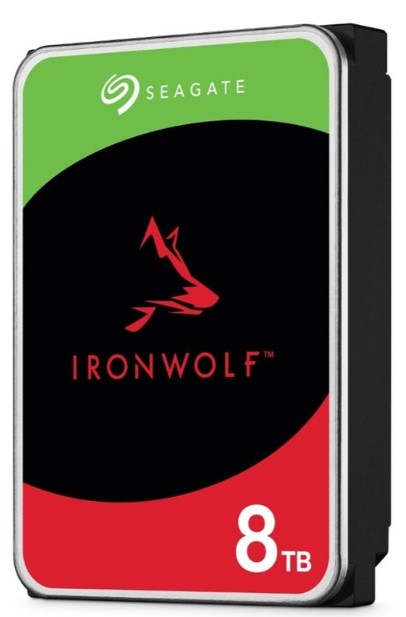 Seagate 8TB IronWolf Pro, sisäinen 3.5″ kiintolevy, SATA III, 7200 rpm, 256 MB