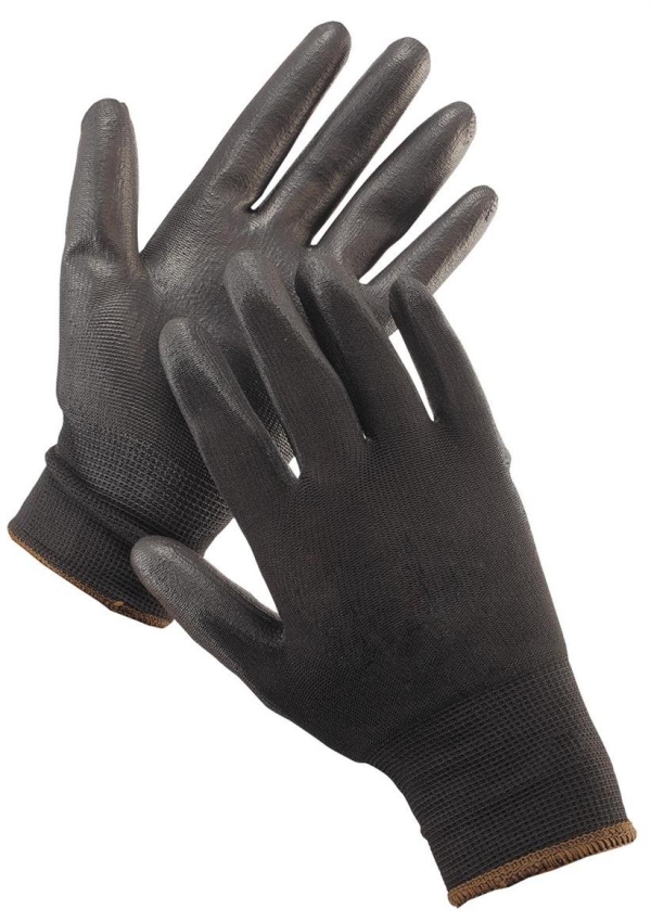 KÄSINE PU/NYLON KOKO 9 MUSTA