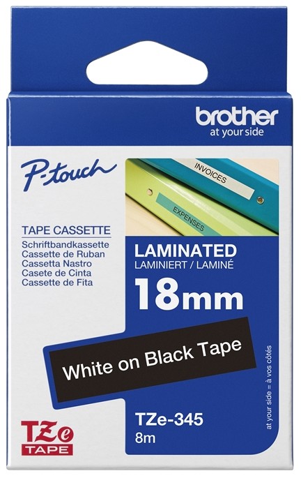 BROTHER 18MM/8M TARRANAUHA VA/MUSTA TZE345