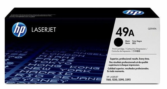 HP LJ 1160/1320 MUSTA, 2 500 SIVUA (Q5949A)