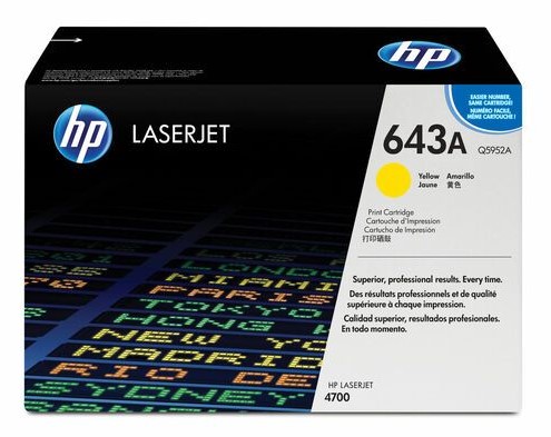 HP COLOR LJ 4700 KELTAINEN 10 000 SIVUA 643A ( Q5952A )