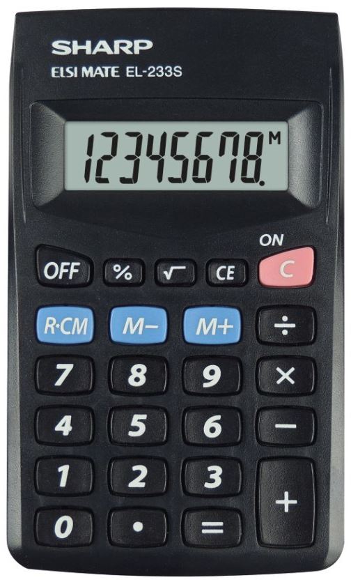 TASKULASKIN SHARP EL-233SBBK BLISTER