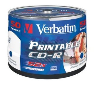 CD-R AZO 50 KPL/TORNI INKJET PRINTABLE VERBATIM