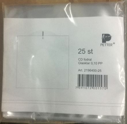 CD/DVD SUOJATASKU 25 KPL PP