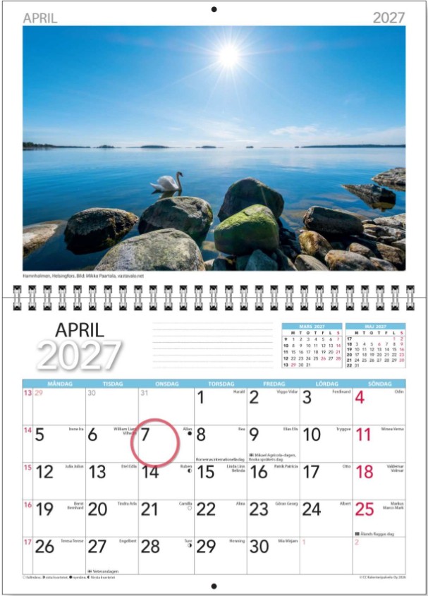 SEINÄKALENTERI CC MAPPIS 2027 (5517) - Image 2