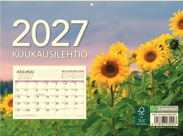 SEINÄKALENTERI KUUKAUSILEHTIÖ 2027 (5407)