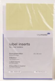NIMIKYLTTI KARTONKIKORTIT 20X60MM KELT. 90 KPL ARKKI Legamaster