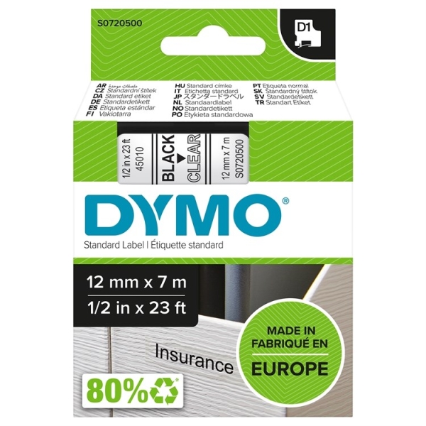 Dymo D1 12MMX7M MUS/KIRKAS (45010/S0720500)