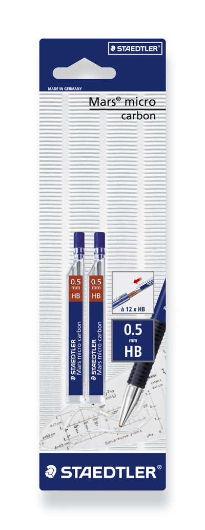 LYIJYT 0.5 MM 2 KPL HB MARSMICRO STAEDTLER