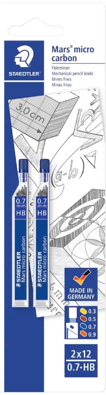 LYIJYT 0.7 MM 2 KPL HB MARSMICRO STAEDTLER