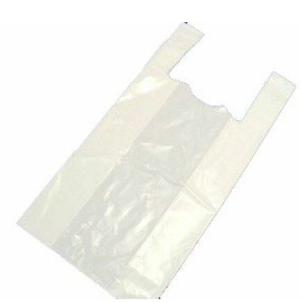 Muovikassi 500x650x0,04, valkoinen 50 kpl/rll Elintarvikekelp.