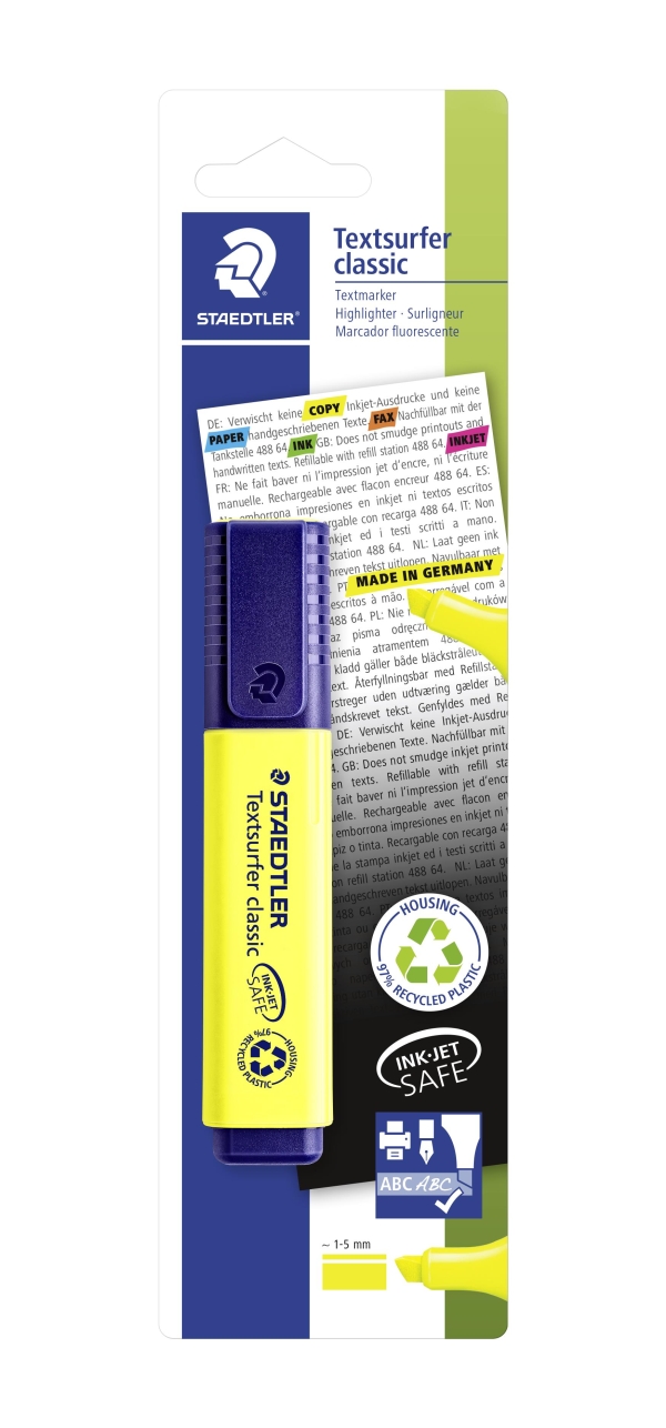 KOROSTUSKYNÄ KELTAINEN BLISTER STAEDTLER