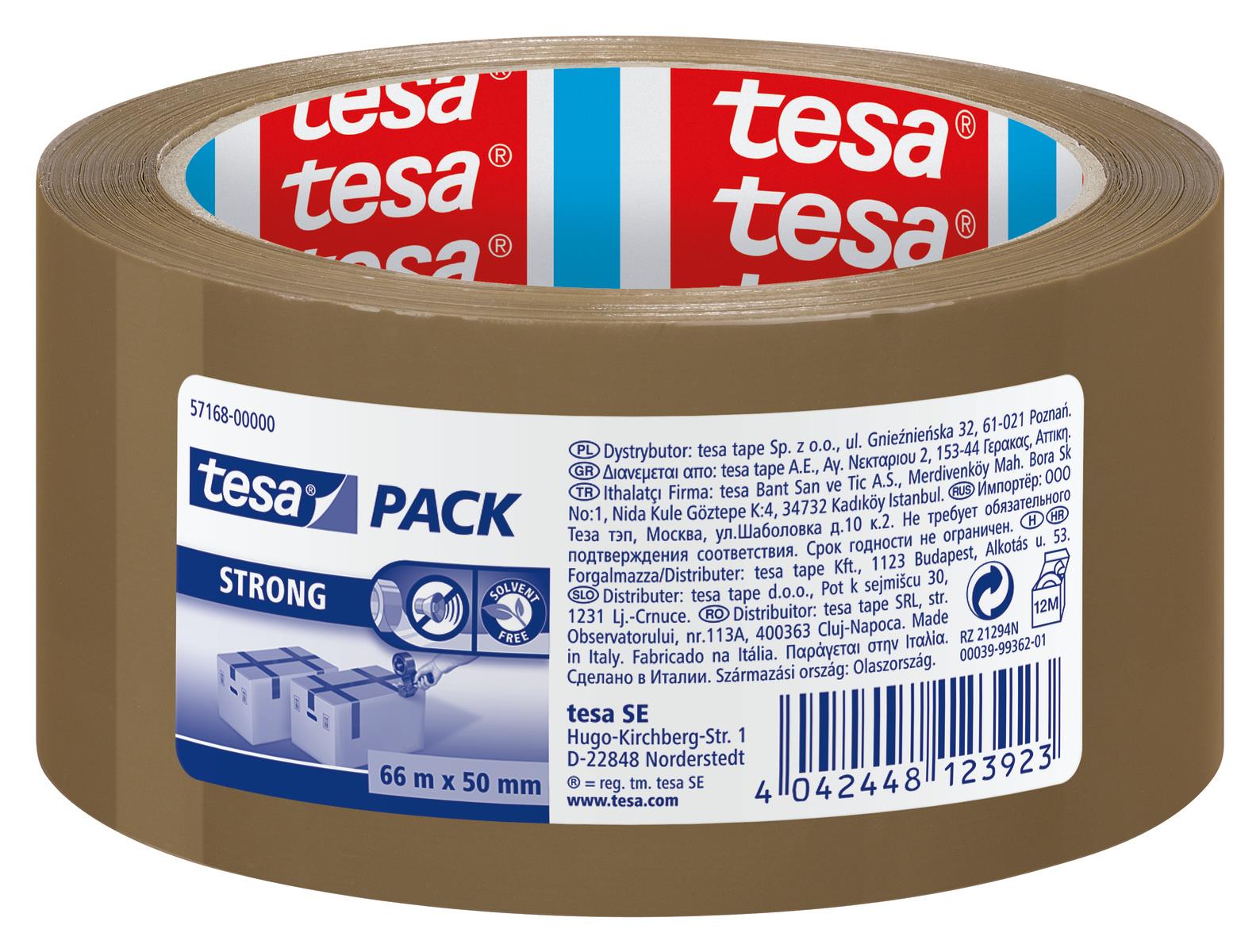PAKKAUSTEIPPI 66M X 50MM RUSKEA PP TESA