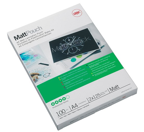 LAMINOINTITASKU A4 125MIC MATTA /100 KPL GBC