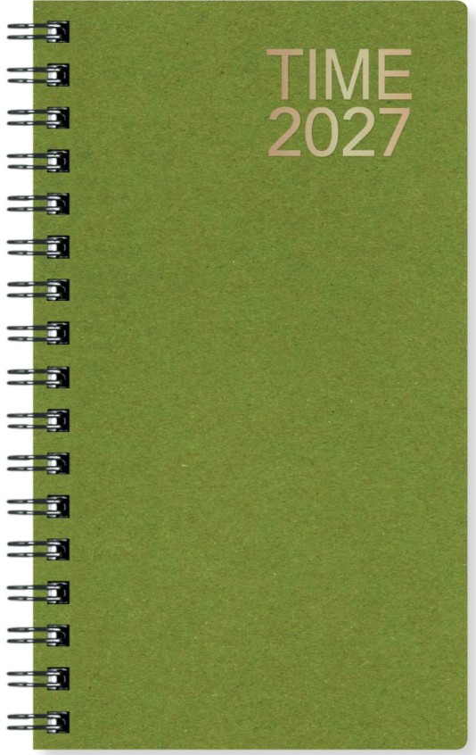 TASKUKALENTERI TIME KIERRÄTYSKARTONKIKANSI 2027 (4257)