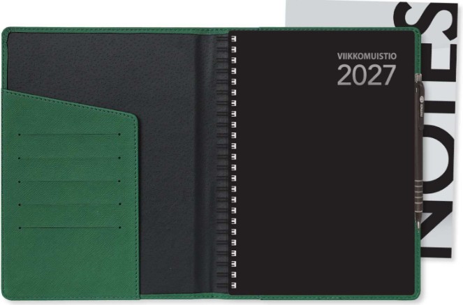 VIIKKOMUISTIO PLUS A5 VIHREÄ 2027 (2237) - Image 3