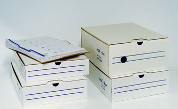 ARKISTOINTIBOXI CLASSIC A4 8 CM VALKOINEN (20080)