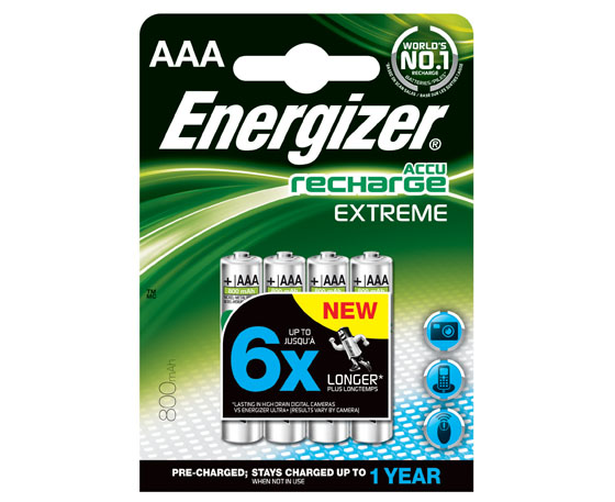 PARISTO ENERGIZER EXTREME AAA 800MAH LAD.AKKU/4 KPL