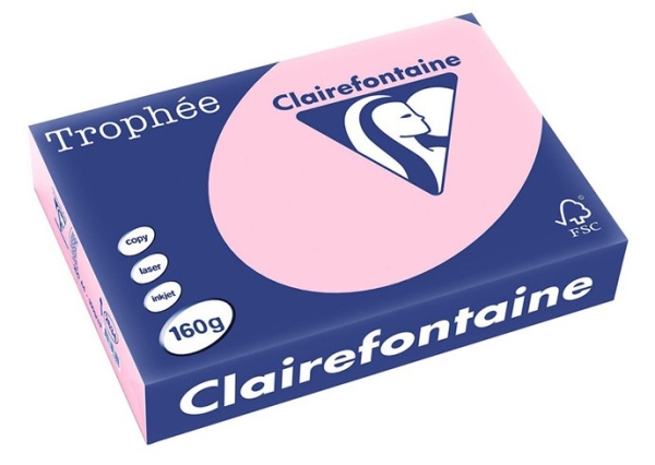 Kopiopaperi A4 160g 250 arkkia pinkki Trophee 2634