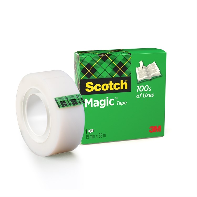 ASIAKIRJATEIPPI 19MM X 33M NÄKYMÄTÖN SCOTCH 810 (T8101933)