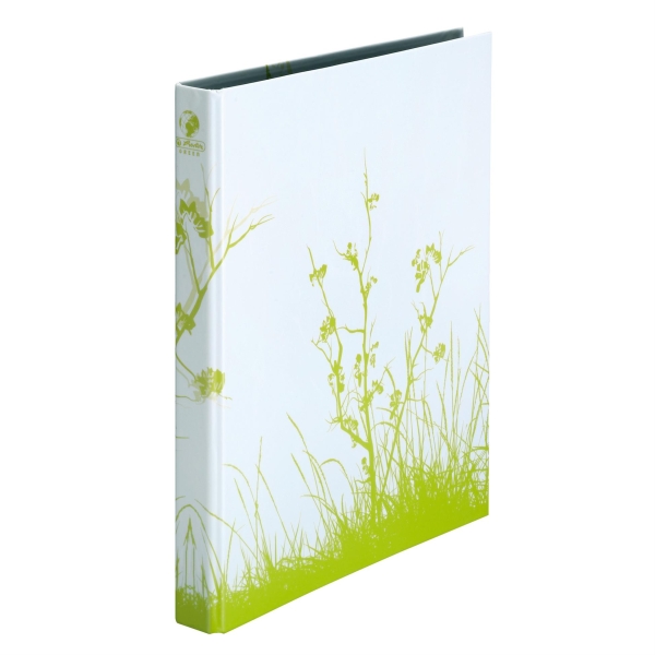 RENGASKANSIO A4 25 mm GREEN VALKOINEN HERLITZ (GE)
