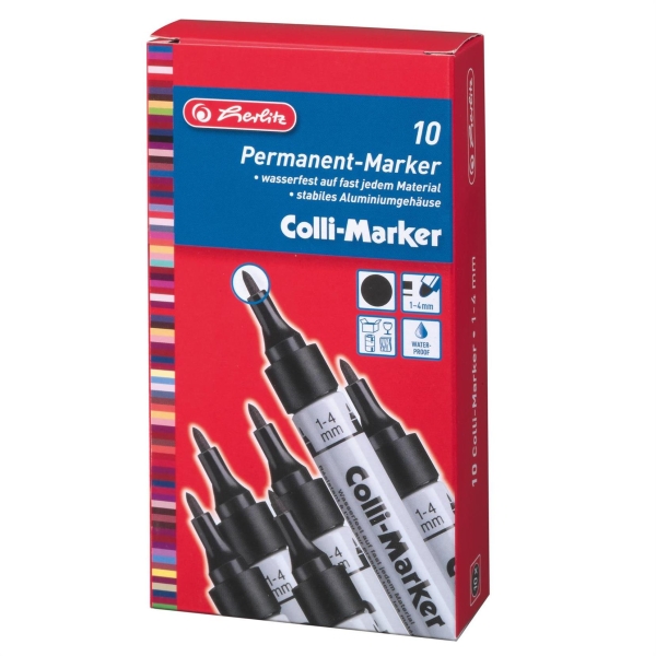 MERKINTÄTUSSI 1-4 MM MUSTA 1 KPL HERLITZ