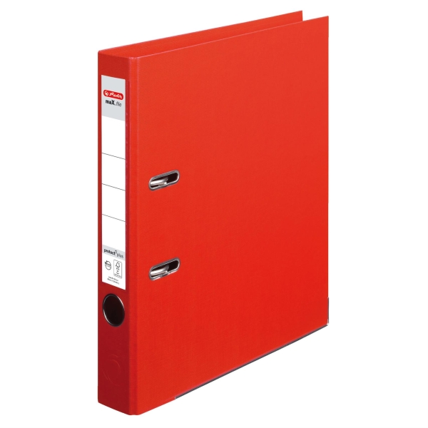 MAPPI A4 5 CM PP PROTECT PLUS PUNAINEN HERLITZ