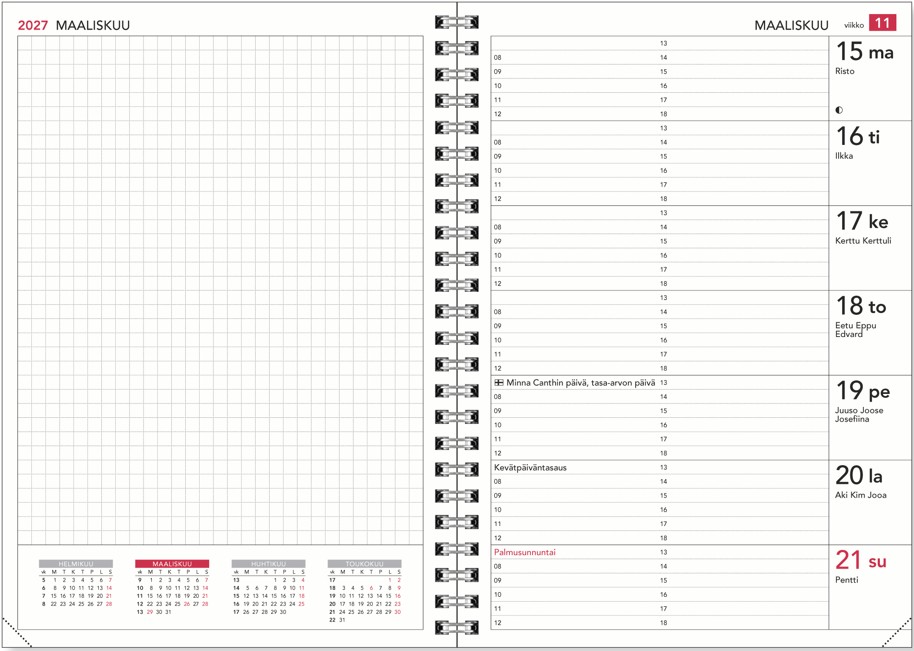 VUOSIPAKETTI UNIPLANNER 2027 WIREOITU (2497) - Image 2