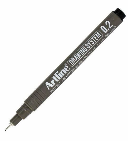 Tekninen piirustuskynä EK-232 Artline DrawingSystem, 0,2 mm, musta