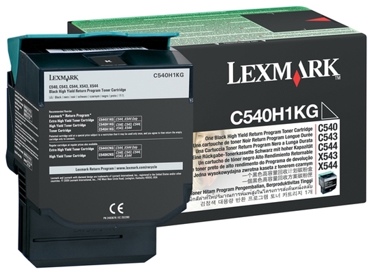 Lexmark C54x/X54x musta 2 500 s., palautuskasetti (C540H1KG)