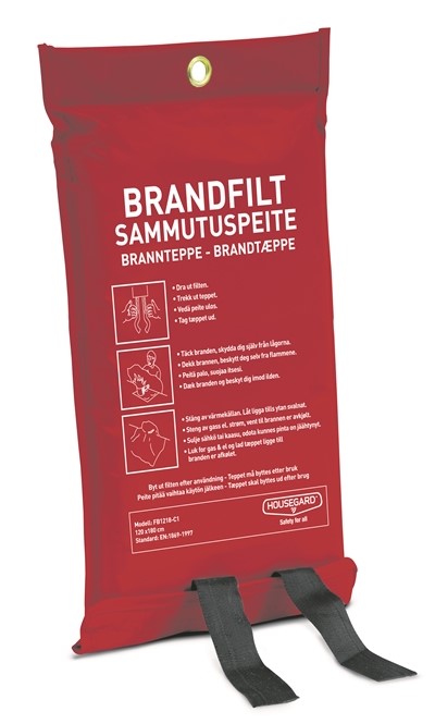 Sammutuspeite 120 x 180 cm punainen