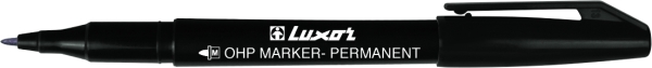 MERKINTÄTUSSI 1 MM VESILIUKOINEN MUSTA LUXOR (GE)