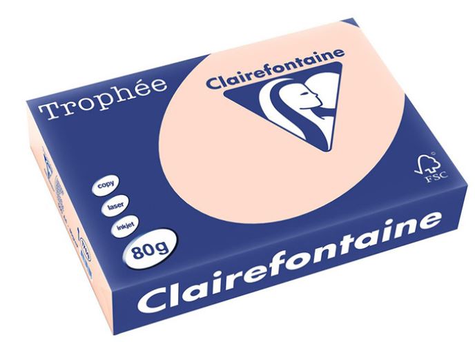Kopiopaperi A4 80g lohenpunainen Trophee 1769