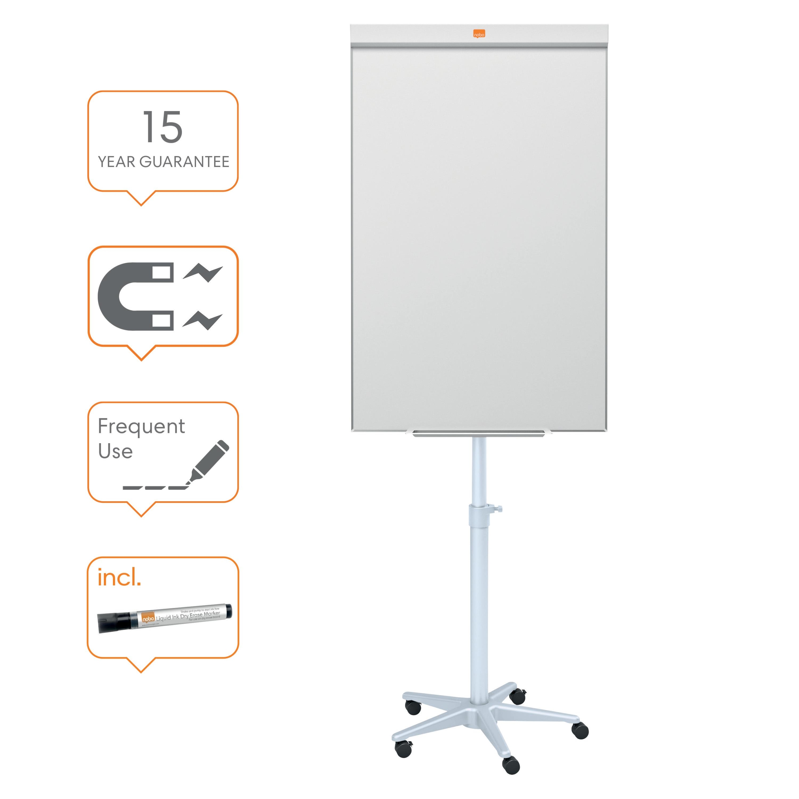 Lehtiötaulu Nobo Classic Nano Clean pyörät 70 x 100 cm - Image 9