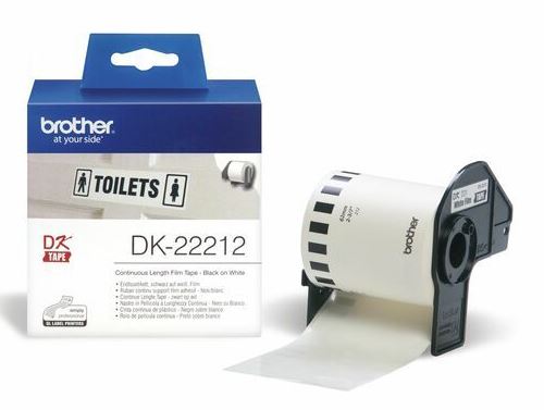 BROTHER QL-SARJA, 62MMx15,2M TARRARULLA, VALKO/MUSTA, FILMI (DK22212)
