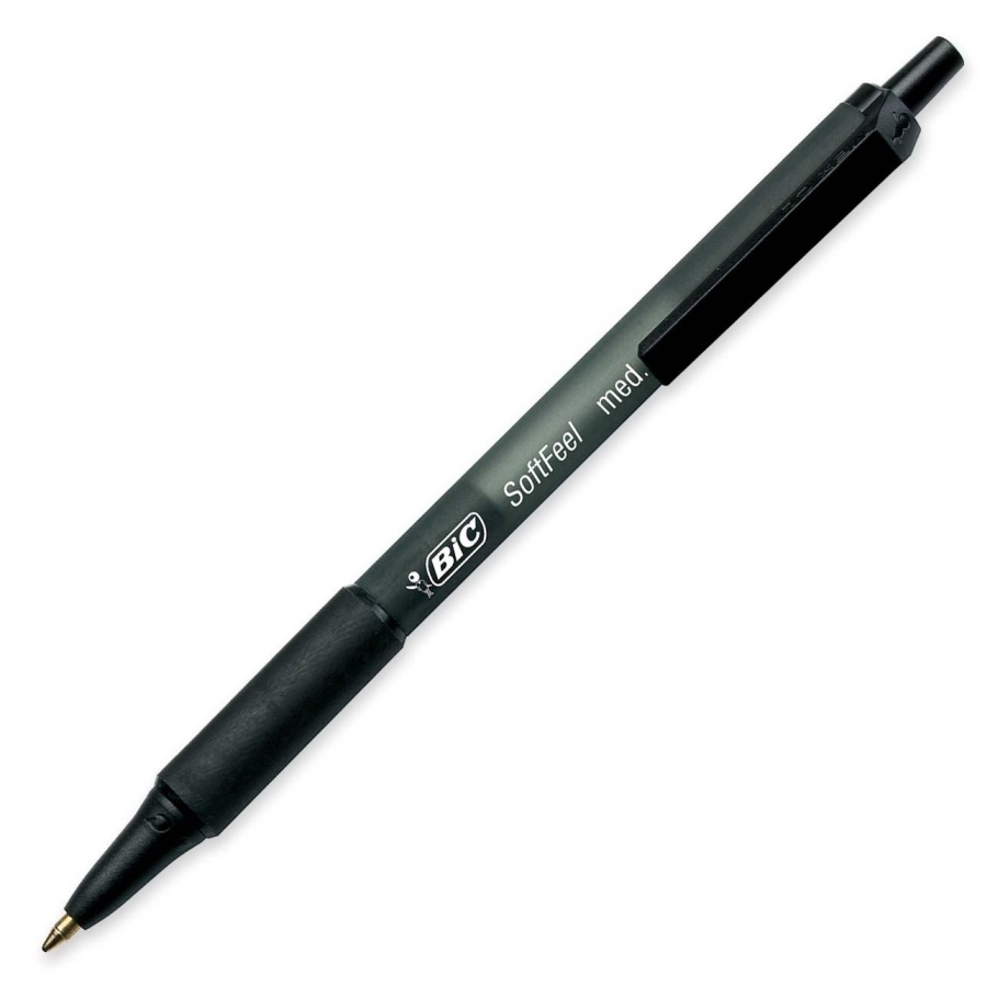 KUULAKYNÄ 12 KPL/RAS MUSTA BIC SOFT FEEL CLIC GRIP